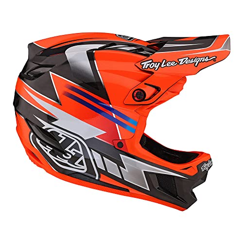 Troy Lee Designs D4 Carbon Full Face Mountain Bike Helmet for Max Ventilation Lightweight MIPS EPP EPS Racing Downhill DH BMX MTB - Adult Men Women