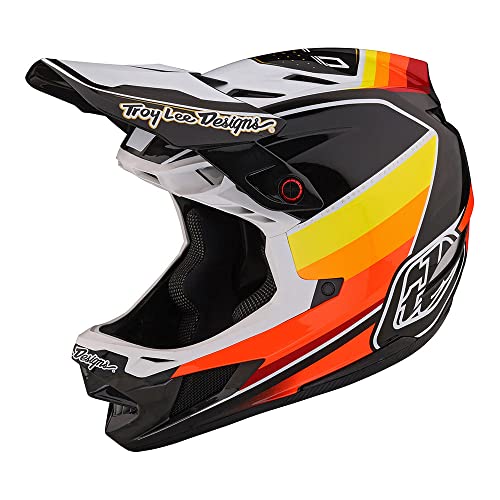 Troy Lee Designs D4 Carbon Full Face Mountain Bike Helmet for Max Ventilation Lightweight MIPS EPP EPS Racing Downhill DH BMX MTB - Adult Men Women