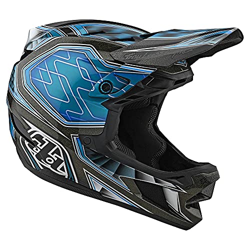Troy Lee Designs Adult|Downhill|Mountain Bike|BMX|Full Face D4 Composite Helmet Low Rider W/MIPS (Teal, 2X)