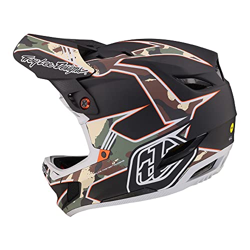 Troy Lee Designs Adult | Downhill | Mountain Bike | BMX | Full Face D4 Composite Helmet Stealth W/MIPS