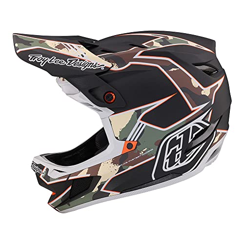Troy Lee Designs Adult | Downhill | Mountain Bike | BMX | Full Face D4 Composite Helmet Stealth W/MIPS