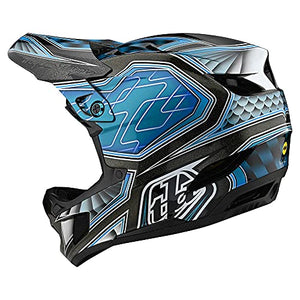 Troy Lee Designs Adult|Downhill|Mountain Bike|BMX|Full Face D4 Composite Helmet Low Rider W/MIPS (Teal, 2X)