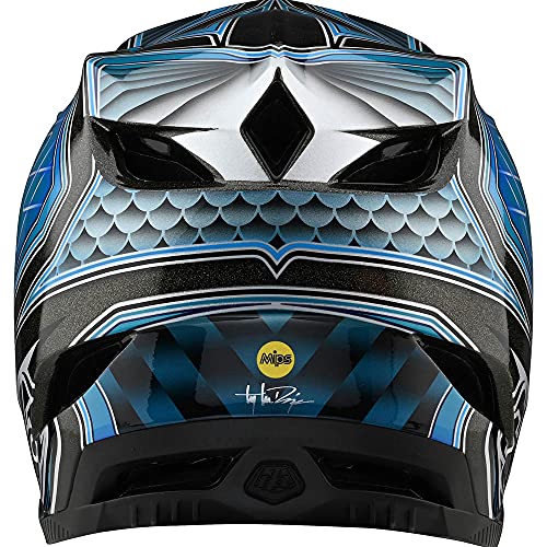Troy Lee Designs Adult|Downhill|Mountain Bike|BMX|Full Face D4 Composite Helmet Low Rider W/MIPS (Teal, LG)