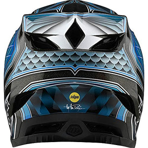 Troy Lee Designs Adult|Downhill|Mountain Bike|BMX|Full Face D4 Composite Helmet Low Rider W/MIPS (Teal, 2X)