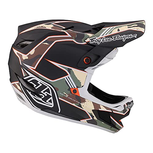 Troy Lee Designs Adult | Downhill | Mountain Bike | BMX | Full Face D4 Composite Helmet Stealth W/MIPS