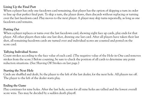 Play Nine - The Card Game of Golf!