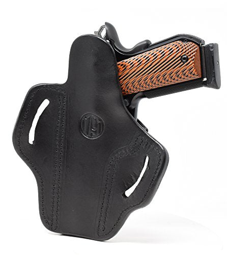 1791 GUNLEATHER 1911 Holster, Right Hand OWB Leather Gun Holster for Belts fits All 1911 Models with 4" and 5" Barrels