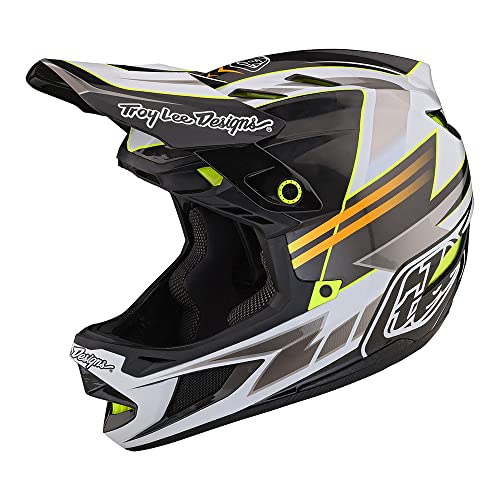 Troy Lee Designs D4 Carbon Full Face Mountain Bike Helmet for Max Ventilation Lightweight MIPS EPP EPS Racing Downhill DH BMX MTB - Adult Men Women