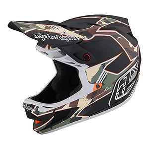 Troy Lee Designs Adult | Downhill | Mountain Bike | BMX | Full Face D4 Composite Helmet Stealth W/MIPS
