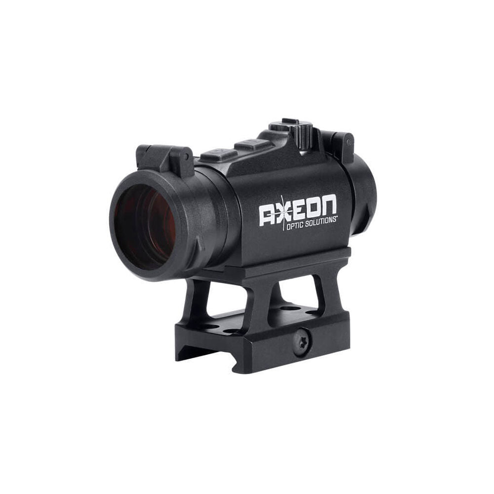 Axeon Mdsr1 Micro Dot Sight W/ Riser Black, 1 X20, Red Dot