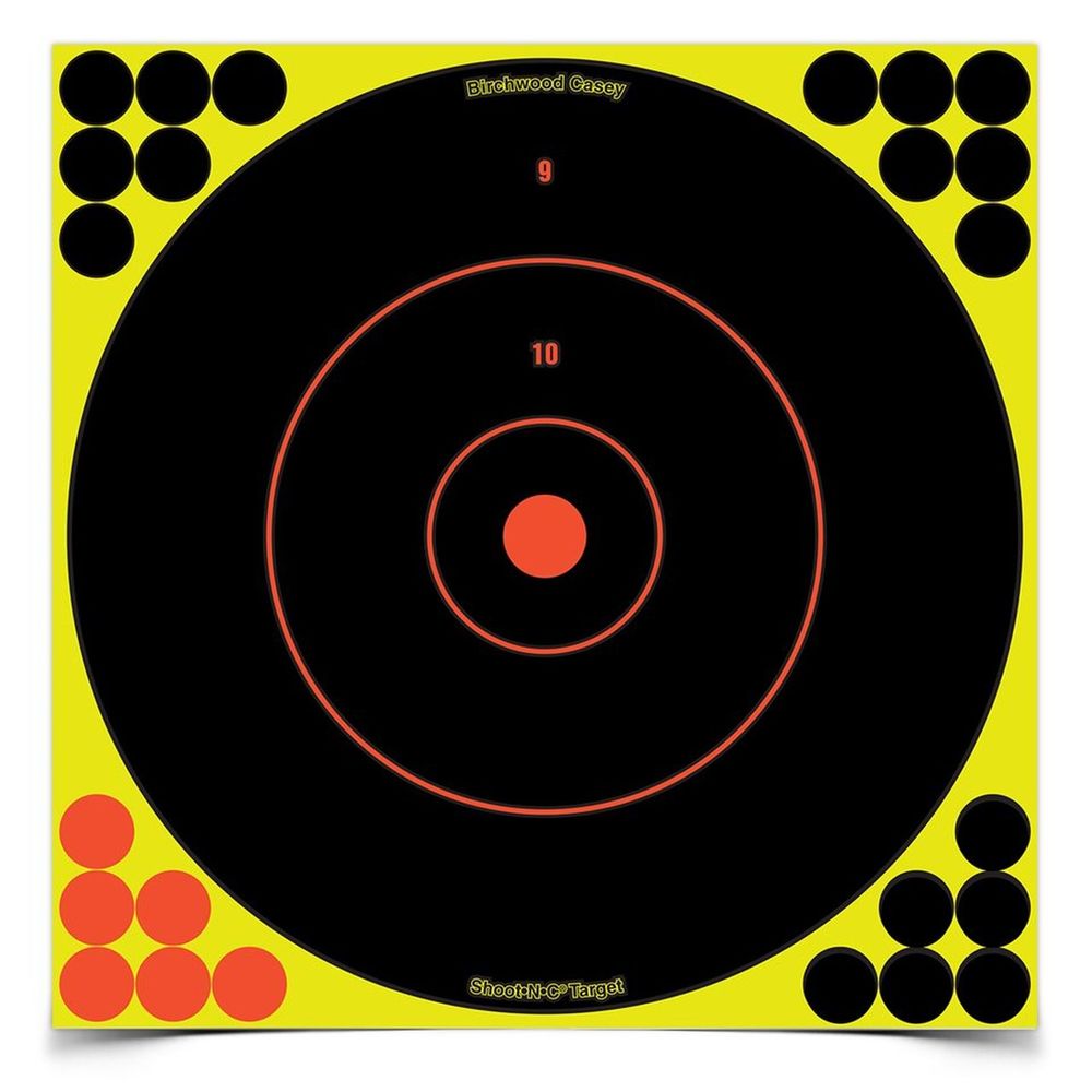 Birchwood Casey Shoot‚ Self Adhesive Targets 12" Bull's Eye, 12 Pack"