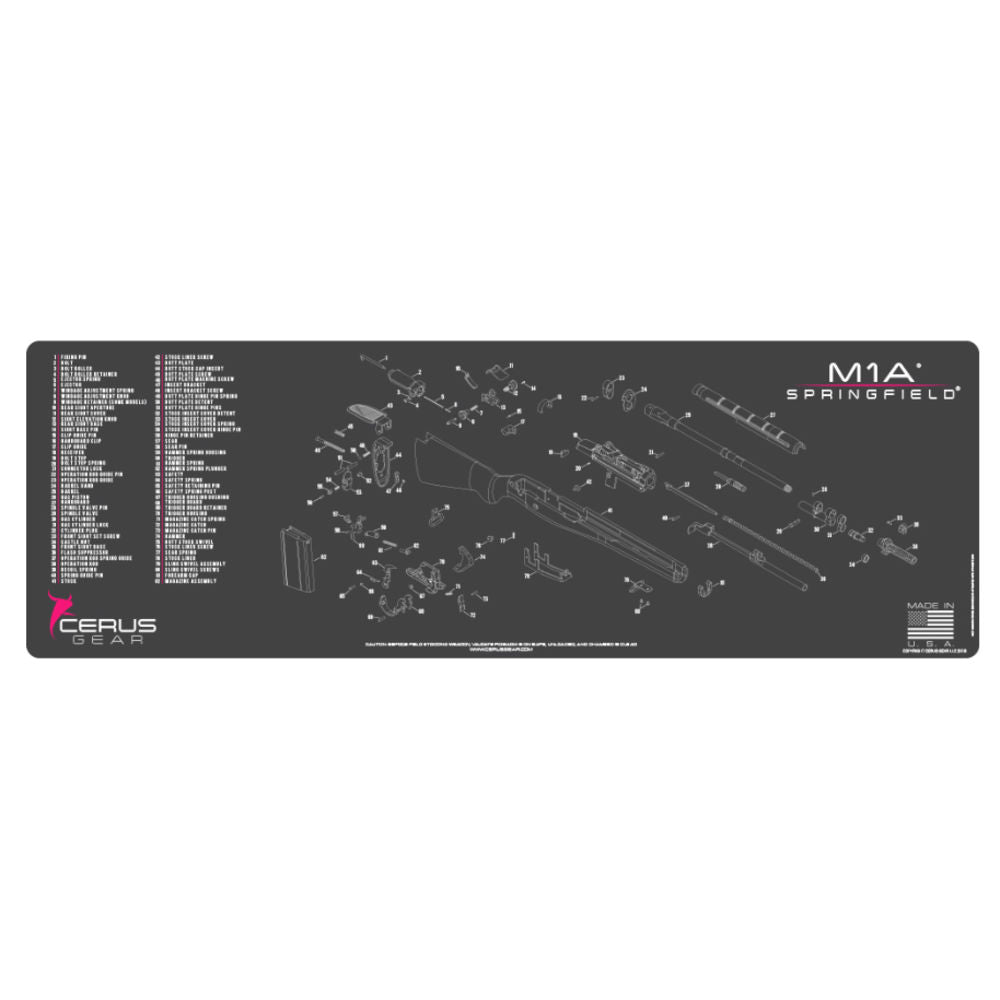 Cerus Gear Springfield M1 A Schematic Rifle Promat Charcoal Gray/Pink