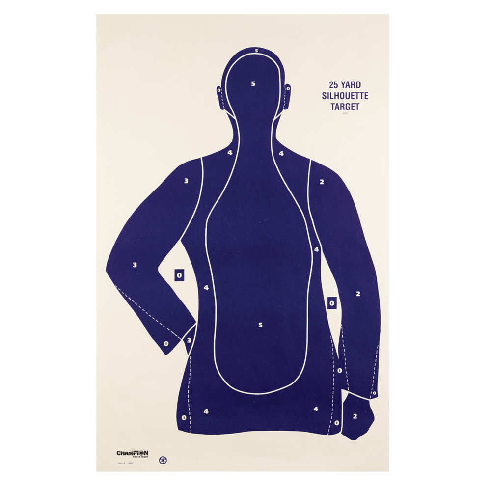 Champion Police Silhouette B 21 E Targets 22.5" X 35"