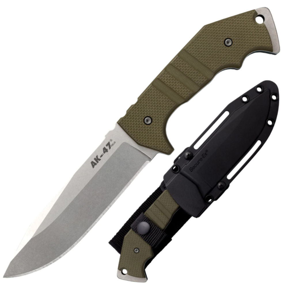 Cold Steel Ak 47 Field Knife Drop Point, Green