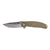 Columbia River Butte Folding Knife Od Green, Clip Point, Plain Edge, 3.36\ Blade"