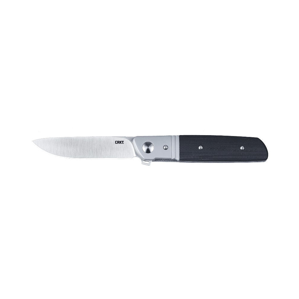Columbia River Bamboozled Knife Black, Drop Point, Plain Edge, 3.34\ Blade"