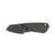Columbia River Overland Compact Knife Green, Drop Point, Plain Edge, 2.24\ Blade"