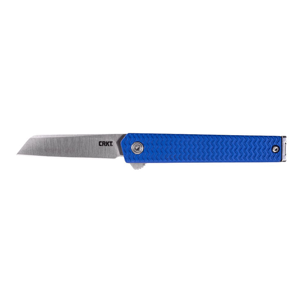 Columbia River Ceo Microflipper Blue, Sheepsfoot Point, Plain Edge, 2.21\ Blade"