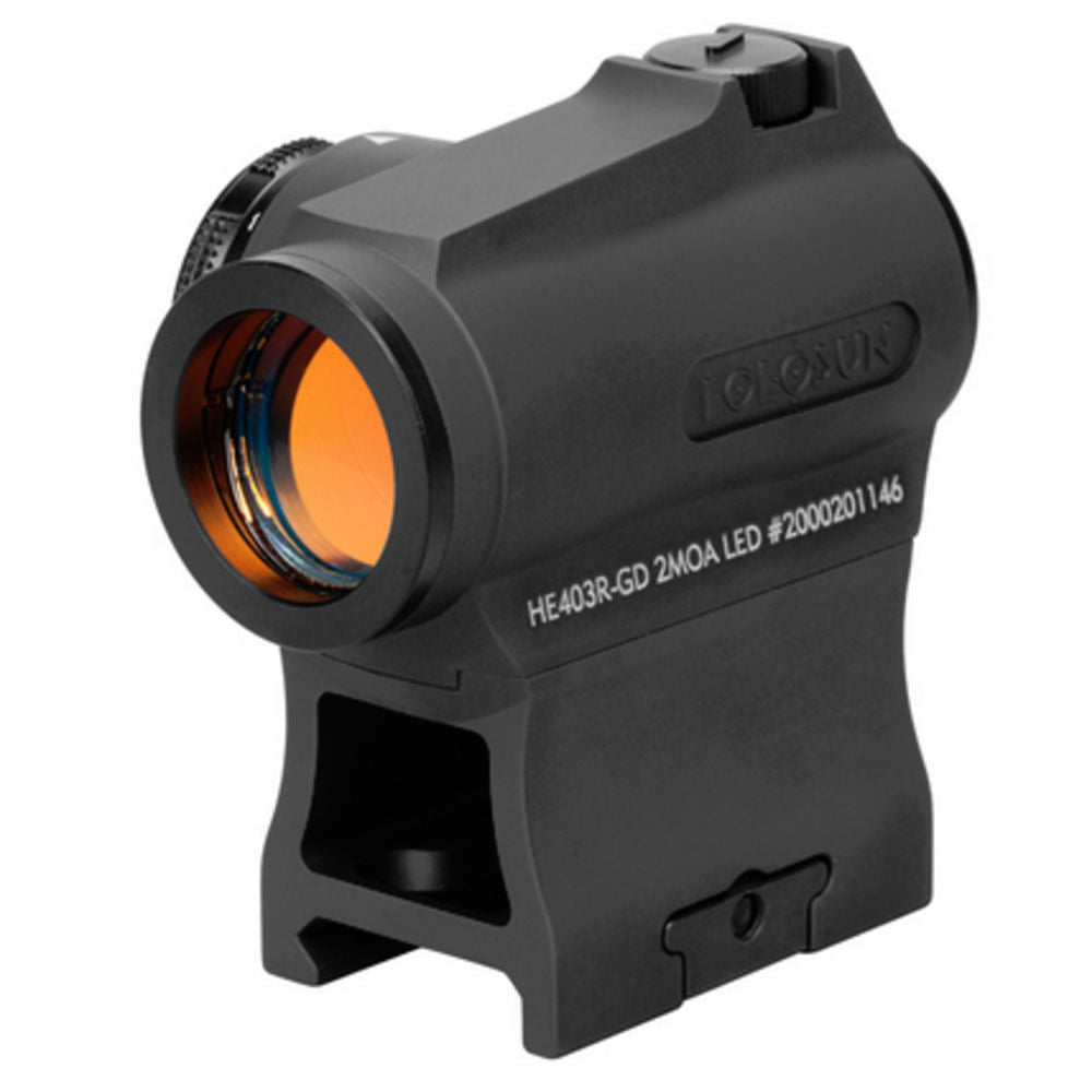 Holosun Elite Micro Reflex Sight Black, 2 Moa Gold Dot, 20 Mm