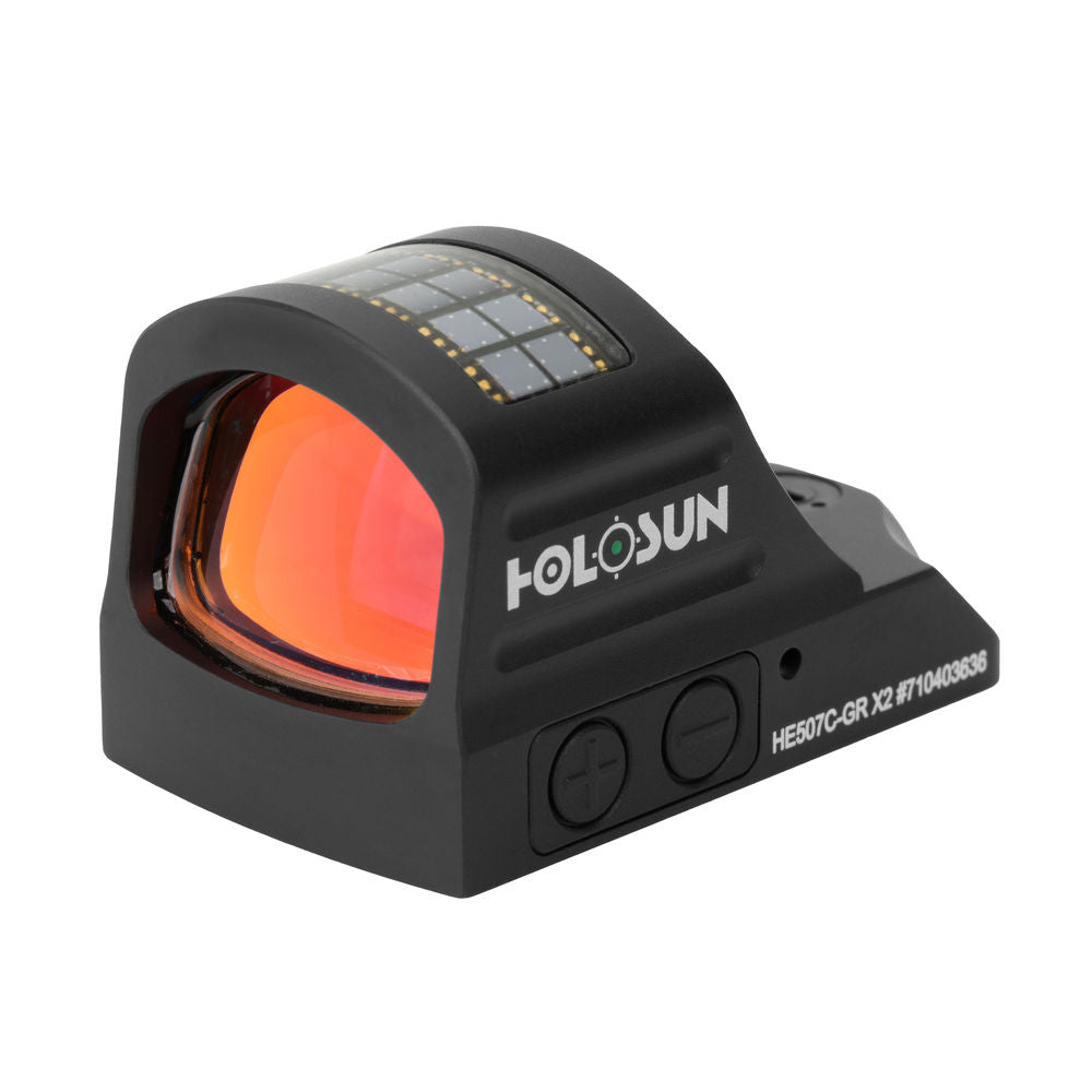 Holosun Open Reflex Sight Black, 2 Moa Green Dot & 32 Moa Ring, Aluminum