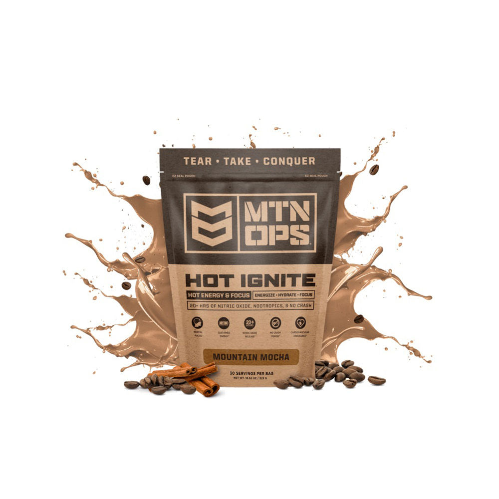 Mtn Ops Hot Ignite Mountain Mocha, Scoop, 30 Servings