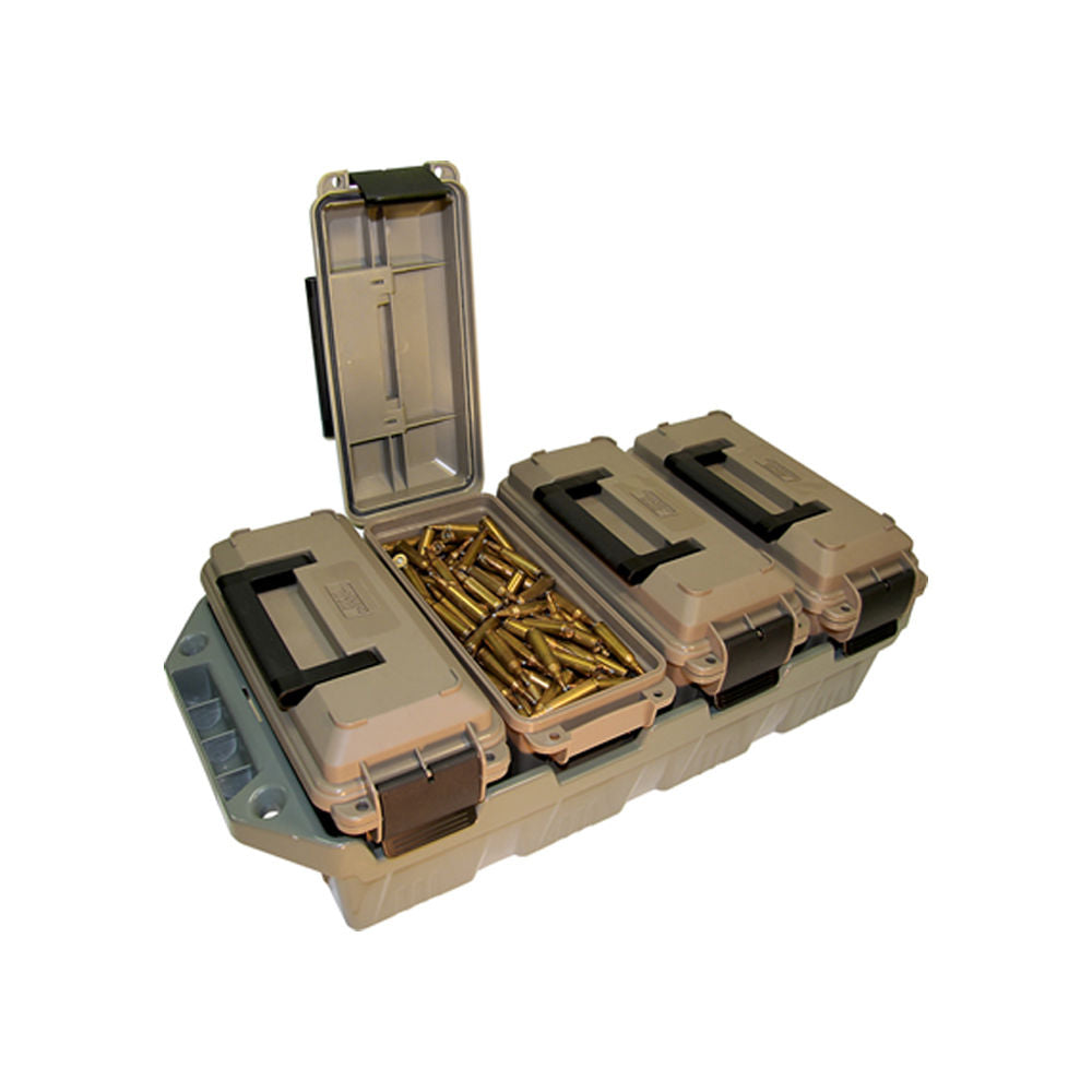 Mtm Case Gard 4 Can Ammo Crate 30 Cal Dark Earth