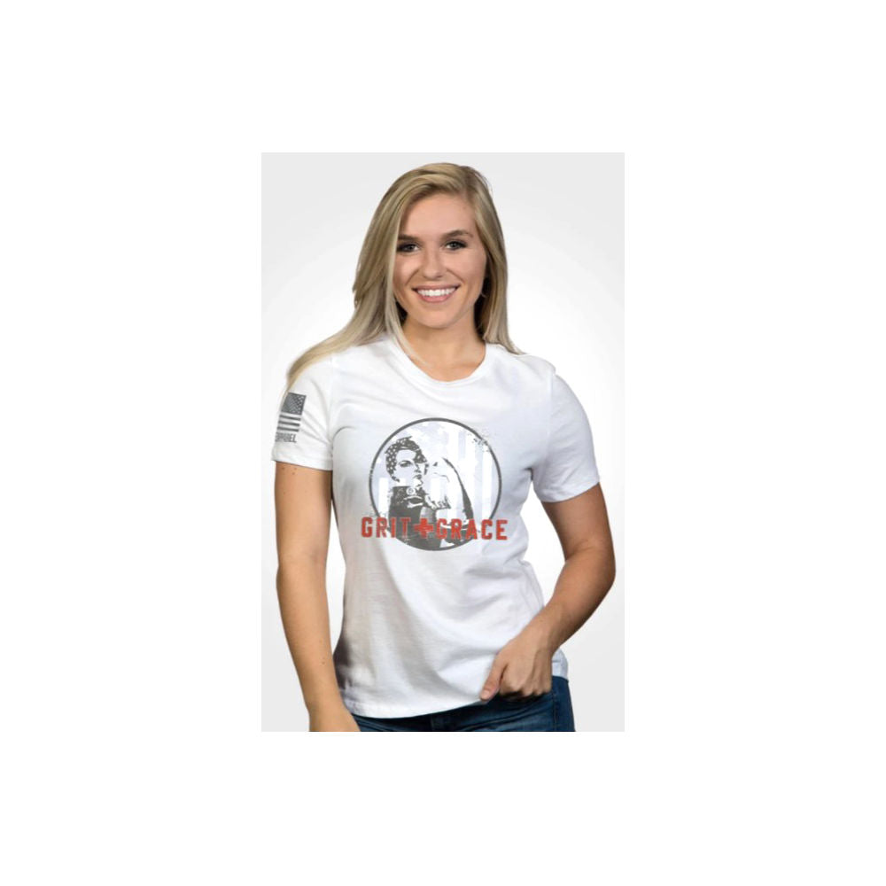 Nine Line Apparel Women\'S Relaxed Fit T Shirt Grit And Grace