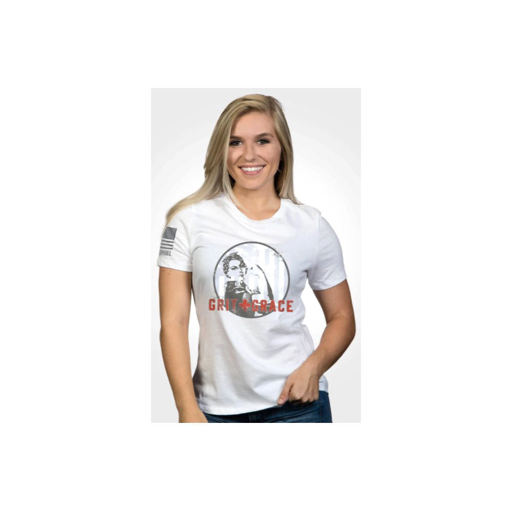 Nine Line Apparel Women\'S Relaxed Fit T Shirt Grit And Grace