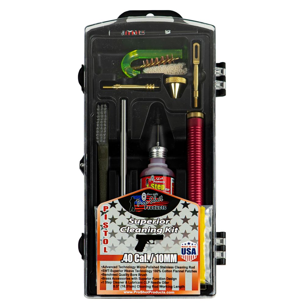 Pro Shot Premium Classic Box Kit Black, .40 Cal/10 Mm