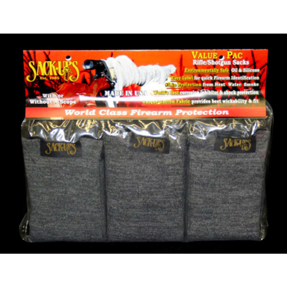 Sack Ups Model 109 Value Pac6 Rifle Sacks Camo Grey