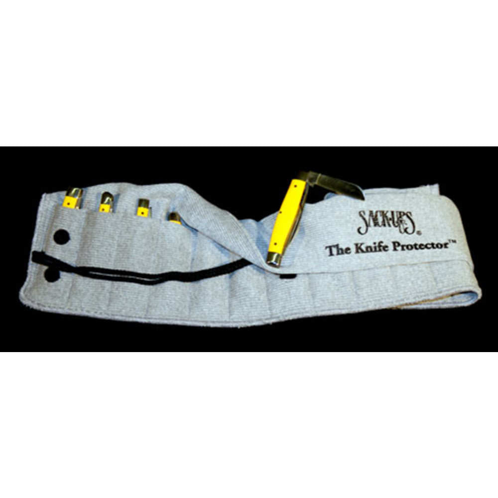 Sack Ups Knife Protector Model 801, Plain Grey, Holds 12