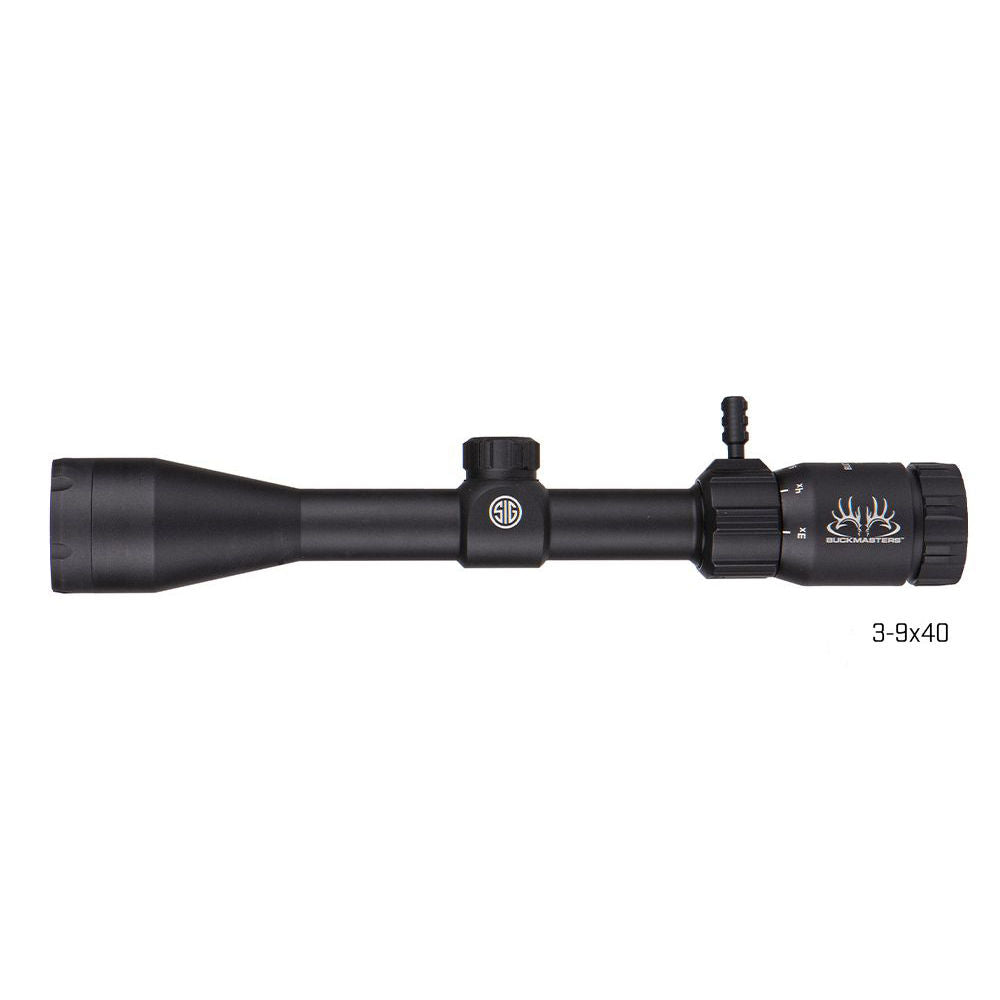 Sig Arms Buckmasters Riflescope Matte Black, 3 9 X40 Mm, Sfp Buckmasters Bdc Reticle