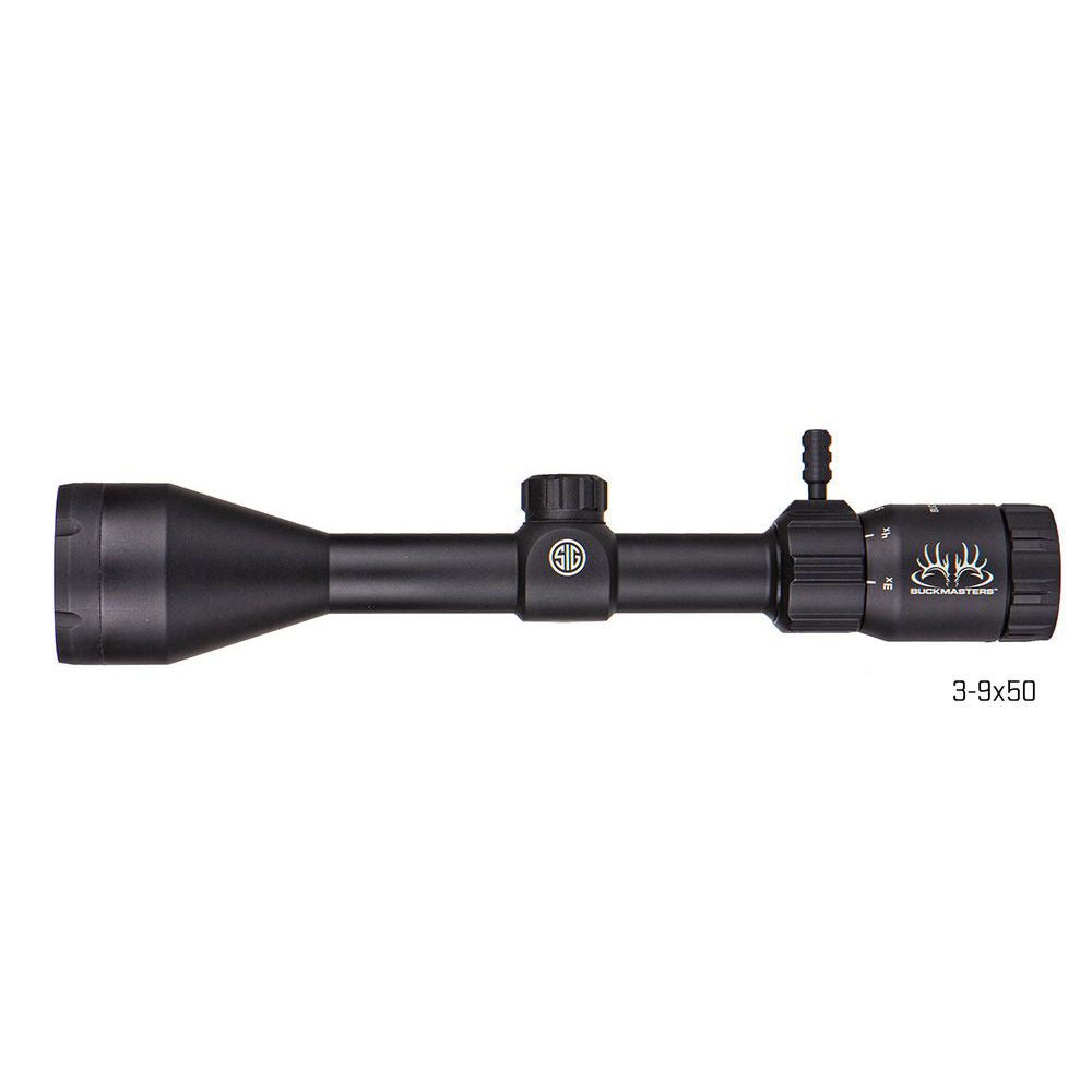 Sig Arms Buckmasters Riflescope Matte Black, 3 9 X50 Mm, Sfp Buckmasters Bdc Reticle