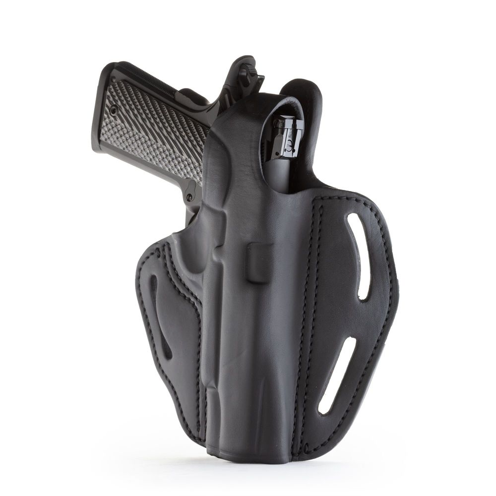 1791 Gunleather Reinforced Thumb Break Holster Stealth Black, Right Handed, Leather, 1911, Bhx1