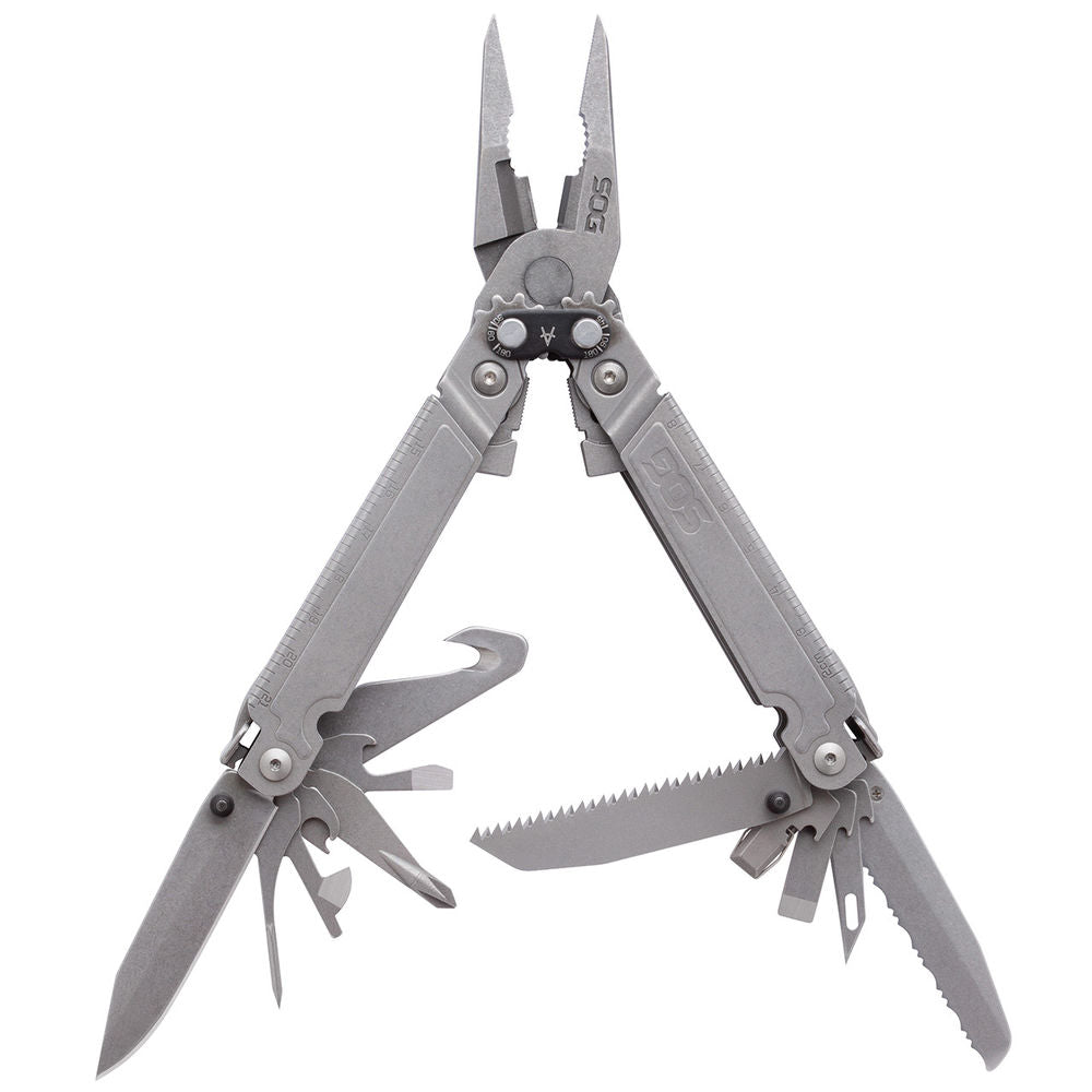 Sog Knives Poweraccess Assist Multi Tool Stonewash, 21 Tools