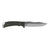 Sog Knives Pillar Fixed Blade Knife Black, Clip Point, Plain Edge, 5\ Blade"