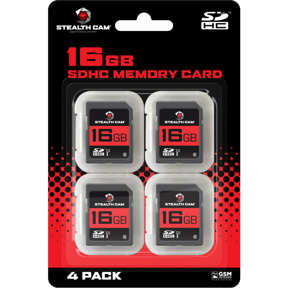 Stealth Cam 16 Gb Sd Card 4 Pack