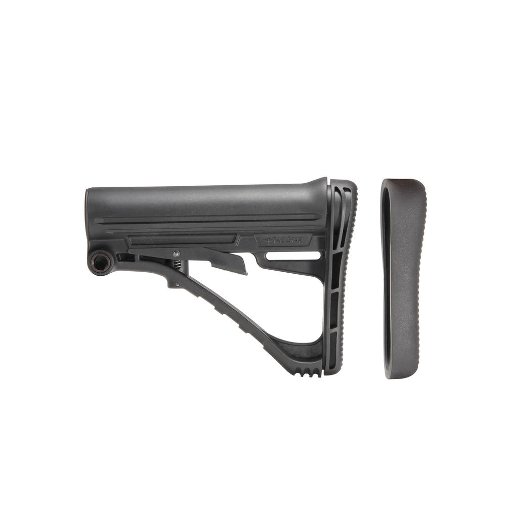 Tac Star Collapsible Ar Buttstock Black, Mil Spec