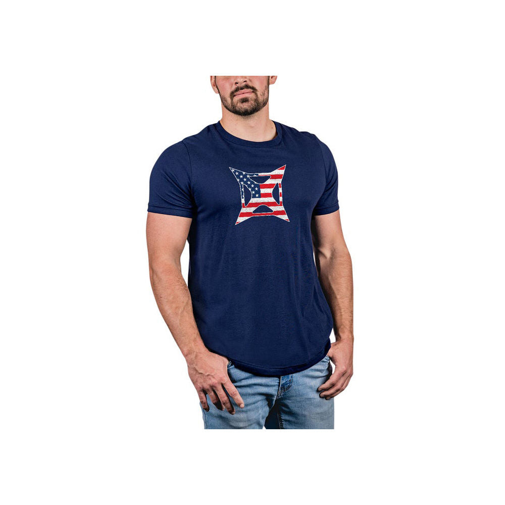 Vertx Patriot Logo Tee Blue, Small