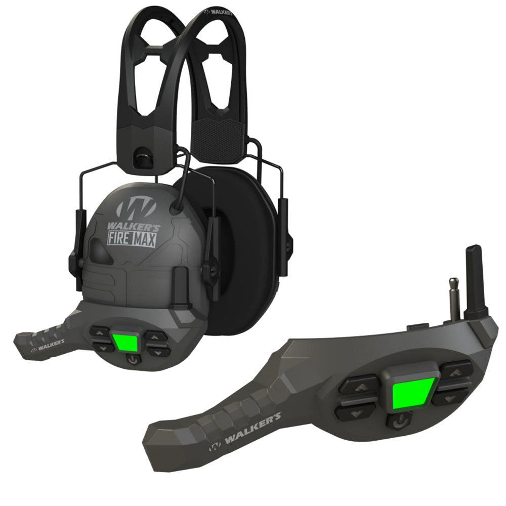 Walker's Game Ear Firemax Muff Walkie Talkie Gray