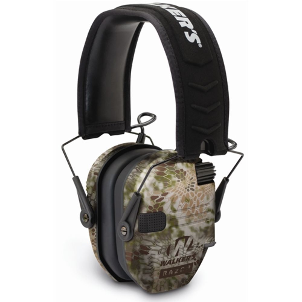 Walker's Game Ear Razor Slim Low Profile Electronic Earmuff Kryptek Camo